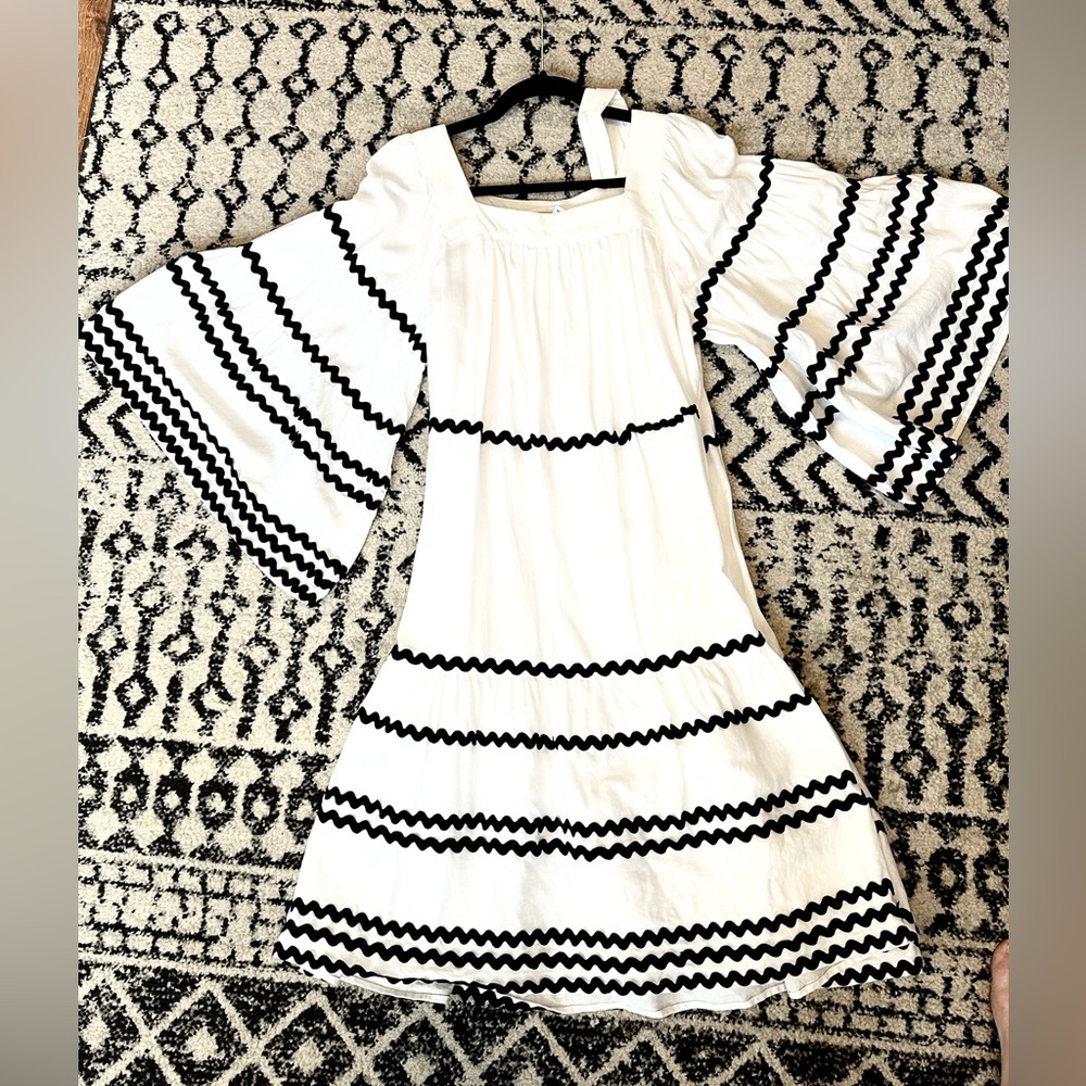 Linen Rick rack dress